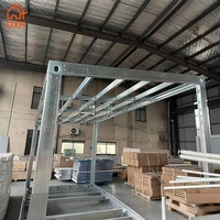 Cadre de conteneur préfabriqué en acier moderne, détachable, personnalisable, empilable, en kit plat, durable, disponible en 10, 20, 30 et 40 pieds