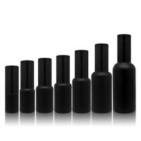Flacon pulvérisateur cosmétique noir de luxe personnalisé 5ml 10ml 15ml 20ml 30ml 50ml 100ml