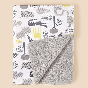 Manta de otoño invierno de doble capa para bebé, ropa de <span class=keywords><strong>cama</strong></span> para bebé, edredón envolvente, 76*102CM - Product Image 1