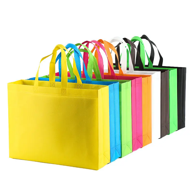 Custom Printed Promotional Reusable non woven bag high quality Non woven Shopping Bag colourful non woven tote bag