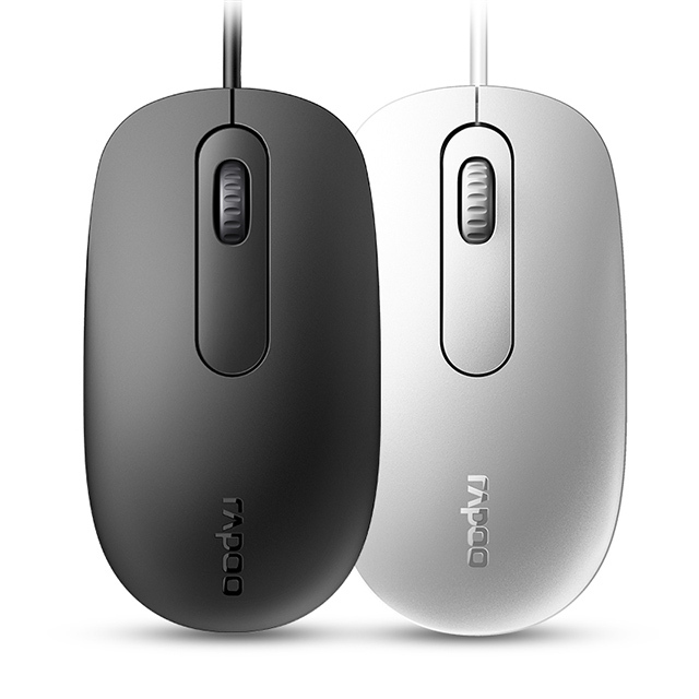 Suitable for Rapoo N200 USB Wired Optical Mouse Comfortable 3D LED Original Design 1600 Stock for Office Use