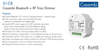 Système d'éclairage LED 100-240VAC 1CH, contrôleur de bande LED, variateurs RF Triac Casambi pour éclairage intérieur S1-CB