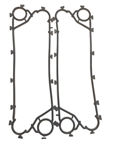Plaque et joint de refroidisseur d'eau douce central M6MX de type diagonal et à flux croisé en EPDM/NBR/HNBR/VitonA/VitonG pour échangeur de chaleur - Product Image 1
