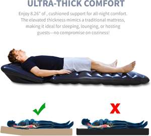 Matelas gonflable pour enfants en PVC ultra épais, portable, pour intérieur, extérieur, camping, plage, piscine - Product Image 5