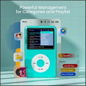 Reproductor de Música Innioasis Classic Y1 de 128 GB, Tarjeta de Plástico, Sonido sin Pérdidas, Mini Walkman de Bolsillo, Reproductor de Música Deportivo <span class=keywords><strong>MP3</strong></span>/WAV con Radio FM - Product Image 3