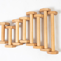 Barres de pompes en bois personnalisables avec logo, parallettes en bois, équipement d'entraînement de force à domicile