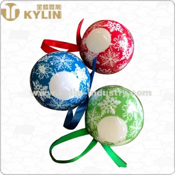 Decoratieve Mooie Boxed Plastic Kerstballen Ornamenten