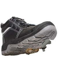Chaussures de sécurité unisexes CE en microfibre anti-choc, anti-perforation, antistatiques avec plaque de protection en fer et embout en acier pour usine