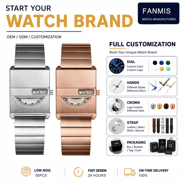 Square Unisex Watch Creative No-Hands Minimalist Smile Design Quartz Watch Fashion Retro Waterproof Wristwatch
