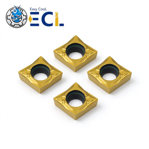 Insertos Cuadrados de Torneado CNMG con Recubrimiento de Estaño Easy Cool, Herramienta de Corte de Carburo para Tornos CNC con Chipbreaker CVD - Product Image 1