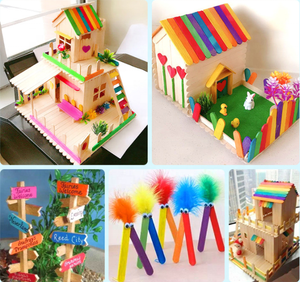 4.5 inch bằng gỗ đa mục đích dùng một lần Popsicle Gậy cho hàng thủ công, nước đá, kem và tẩy lông - Product Image 3