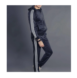 ชุดวอร์มคอลเลคชั่น2023สำหรับผู้ชายชุดฝึกเข้ายิมทำจากวัสดุใส่สบายพร้อมโลโก้ตามสั่ง - Product Image 4