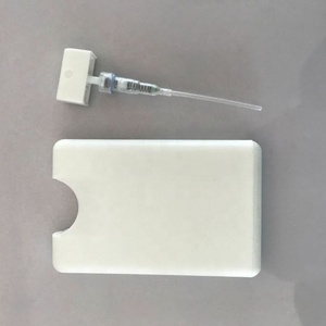 Wholesale Pocket Perfume <b>Bottle</b> 20ml <b>Empty</b> Transparent White Black Square Shape Credit Card Sanitizer Hand <b>Spray</b> <b>Bottles</b> - Product Image 1