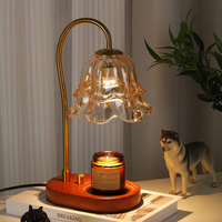 Lampe chauffe-cire en bambou style rétro français Lily Valley, lampe d'aromathérapie, éclairage d'ambiance, lampe de chevet, lampe de bureau, décoration intérieure