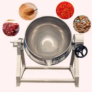 Bouilloire électrique revêtue à vapeur, pour divers utilisations de traitement des aliments, cuisson