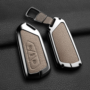 Housse de protection pour clé de voiture OLIVER VW Golf 8 Octavia A8 MK8 <span class=keywords><strong>2022</strong></span> 2021 <span class=keywords><strong>SEAT</strong></span> <span class=keywords><strong>Leon</strong></span> MK4 en alliage de zinc et cuir - Product Image 4