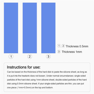 超薄<span class=keywords><strong>M</strong></span>.2 NVMe固态硬盘散热器M2 2280固态铝散热器冷却导热垫双面冷却器散热器垫圈 - Product Image 3