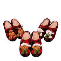 Plaid en peluche noir et rouge à thème de Noël, style européen et américain, avec motifs d'ours et d'élans ; pour hommes et femmes, pour la maison