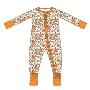 Ropa de BEB Toddler bộ trẻ em mùa đông quýt được trang bị chuyển đổi Footie đồ ngủ tre quần áo trẻ em bé Rompers bán buôn