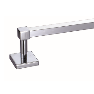 Modern Single Towel Bar 18 Inch Zinc Alloy Base Stainless Steel Chrome Wall Mounted <b>Bathroom</b> <b>Accessories</b> - Product Image 6