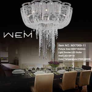 Grand lustre en cristal pour les hôtels lustre luxueux pour le salon lustre en cristal unique pour la salle de séjour - Product Image 2