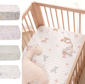 Custom Cotton Crib Sheets Baby Fitted Cover <strong>Cot</strong> Sheet Set for Kids <strong>Bedsheet</strong> for Children Otex Baby Sheet Infant Bedding Set - Product Image 1