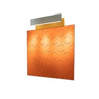 Panneau mural décoratif hexagonal en polyester, panneau acoustique mural, revêtement mural insonorisant pour bureau et maison