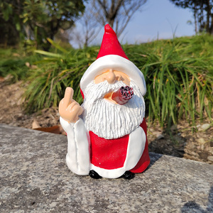 Gnomos de Resina con Barba Blanca, Adornos de Jardín, Decoración Navideña Festiva para el Hogar, Estatua - Product Image 5