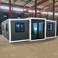 Maison module préfabriquée Maison prête à l'emploi Maison en conteneur extensible de 20 pieds avec 3 chambres à coucher
