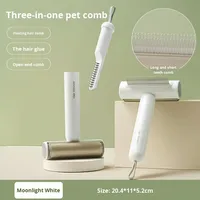 Nouveau peigne trois-en-un pour animaux de compagnie moderne écologique épilateur à dents fines peigne à aiguille brosse à cheveux pour chien enlevant les poils lâches