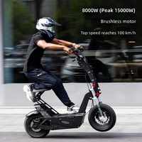 Scooter électrique tout-terrain 72V 10 000W en alliage d'aluminium haute puissance, pneus tout-terrain de 16 pouces, pliable, capacité de 150 kg, 35 km d'autonomie