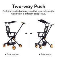 Poussette bébé pliable 4 roues de haute qualité, légère, pour voyage en avion, avec poignée réglable multi-vitesses en acier inoxydable, vente en gros