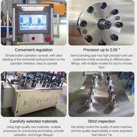 Machine automatique OEM/ODM de façonnage et de formage des extrémités de tuyaux en acier inoxydable avec système à engrenages pour le rétrécissement, l'expansion et le bordage