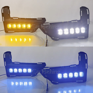 สำหรับนิสสัน เอ็กซ์เทรล <span class=keywords><strong>Xtrail</strong></span> X Trail ปี 2017 2018 2019 2020 ไฟเดย์ไลท์ DRL พร้อมไฟตัดหมอก ฝาครอบไฟเดย์ไลท์ พร้อมไฟเลี้ยวสีเหลือง - Product Image 4