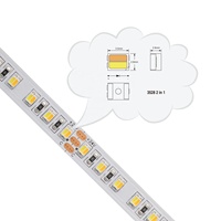 Variable CT 120LED SMD3528 2IN1 LED Bande 3000K/6000K IP20 12/24V 10mmPCB