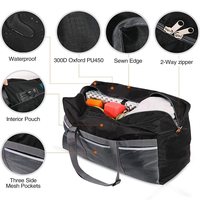 Bolsa de Gimnasio Plegable Ligera de Diseño de Fábrica con Compartimentos para Entrenamiento y Actividades de Gimnasio, Lista para Viajar, Estilo Casual de Poliéster