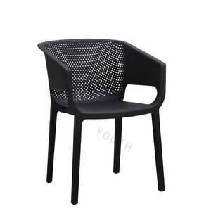 Chaise d'extérieur moderne empilable en plastique Vente en gros PP Chaise de jardin - Product Image 2