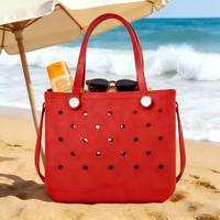Sacs à main d'été classiques en EVA et silicone imperméables, style plage, vente en gros d'usine, avec logo personnalisé, petit format pour bébé