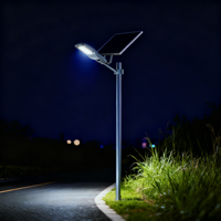 Lampadaire solaire monocristallin LED 120W super lumineux et étanche avec batterie au lithium fer phosphate, indice de protection IP65