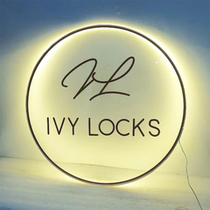 कस्टम एक्रिलिक व्यापार लोगो नीयन रोशनी दीवार व्यक्तिगत साइन व्यापार कार्यालय लोगो सौंदर्य सैलून सजीले बाल स्टूडियो 3D साइन - Product Image 5