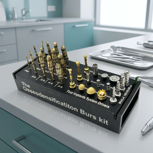 Kit de 29 Piezas para Implantes Dentales: Fresas de Osteodensificación, Elevación de Seno Maxilar, Herramientas Quirúrgicas Dentales Manuales de Metal - Product Image 4