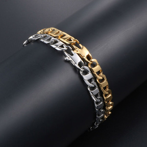 Pulsera Minimalista de Acero Inoxidable, Color Dorado, Diseño de Eslabones Elípticos, Joyería de Moda para Mujer, Regalo - Product Image 4