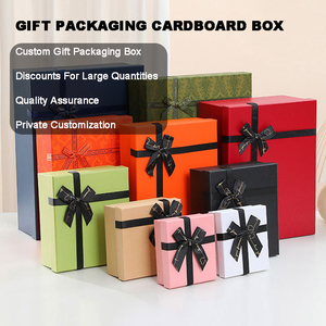 Fabricante al por mayor Cajas de Regalo naranjas para pequeñas empresas papel de impresión personalizado tapa de embalaje de cartón y Cajas de Regalo Base - Product Image 2