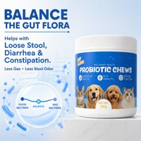 VitaFit Probiotique Soft Chew pour chiens et chats, absorption rapide, soutien immunitaire, santé intestinale, absorption des nutriments, huile de poisson, calcium, toutes races