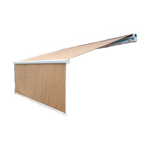 Led thắp sáng điều khiển từ xa có thể thu vào mái hiên khung nhôm ban công Patio Tarp cho Patio Poly buồm chất liệu - Product Image 3