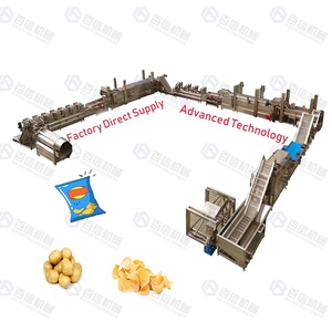 Línea de producción de patatas fritas completamente automática, línea de producción de patatas fritas crujientes, línea de producción de acero inoxidable 300kgh - Product Image 2