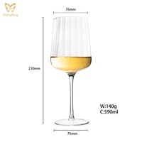 Nouveau Offre Spéciale bande gobelet Lunettes Petite Tige Dégustateur verres à Vin Rouge gagner en verre