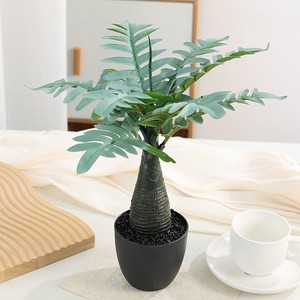 ต้นไม้พลาสติกสีเขียว บอนไซ 9 ใบ แบบผสม บรรจุในกล่องแยก สำหรับตกแต่งห้องนั่งเล่น - Product Image 2