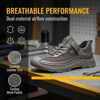 Baskets basses en cuir pour hommes, personnalisables avec logo, en maille respirante grise, légères, à lacets, vente en gros OEM