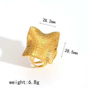 Fashion <b>Rings</b> Women's Gold Plated Butterfly Flower Geometric Design <b>Statement</b> Jewelry Gift - Product Image 4